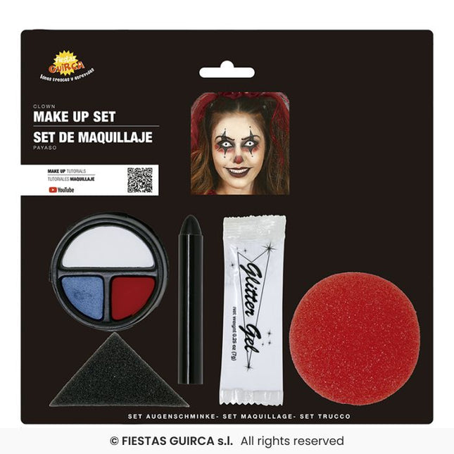 Zestaw do makijażu klauna na Halloween