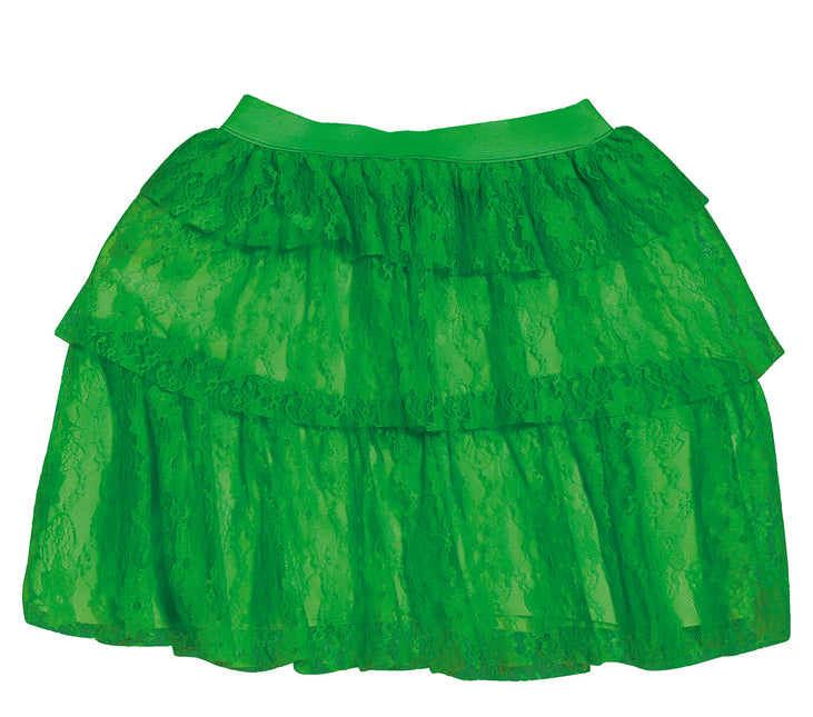 Spódnica z lat 80. neonowa zieleń