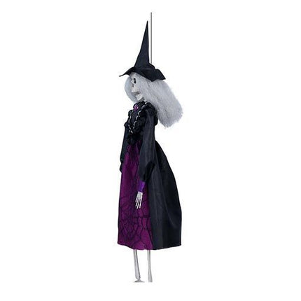 Halloweenowa lalka czarownica szkielet 40 cm