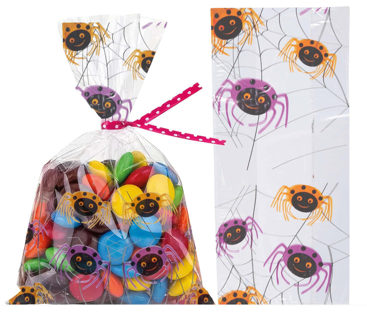 Torebki imprezowe Pająki 28cm 20szt