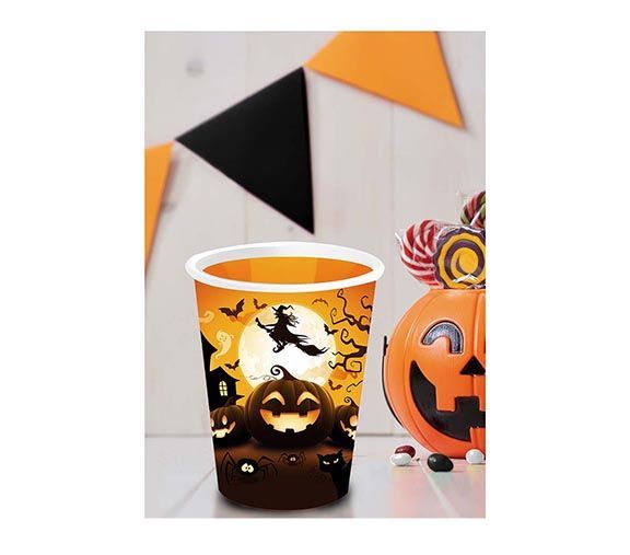 Kubki na Halloween Pumpkin 240ml 6szt