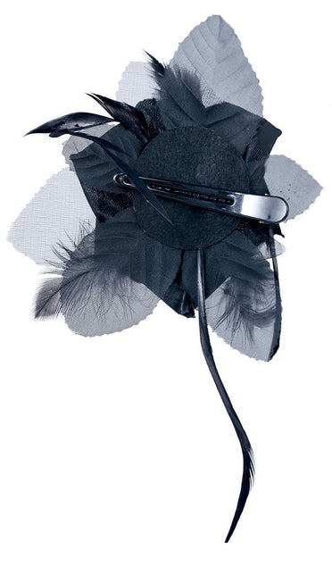 Spinka do włosów na Halloween Czarny Kwiat