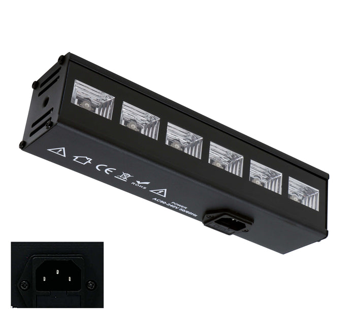 Halloweenowa lampa UV 6x3W