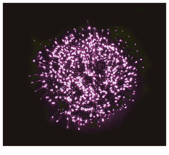 Halloweenowa girlanda LED Liliowy 144 światełka