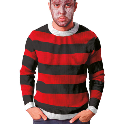 Sweter na Halloween Czerwono Czarny Zabójca