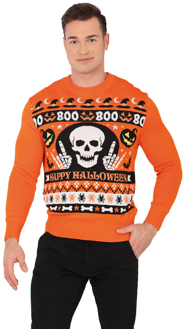 Halloweenowy sweter Boo