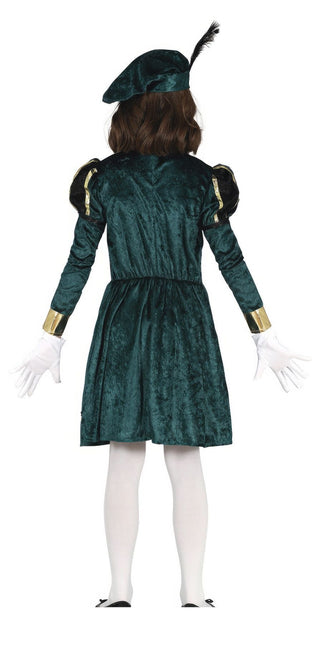 Pietenpak Sukienka dziecięca zielona/złota