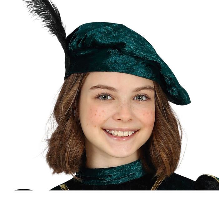 Pietenpak Sukienka dziecięca zielona/złota