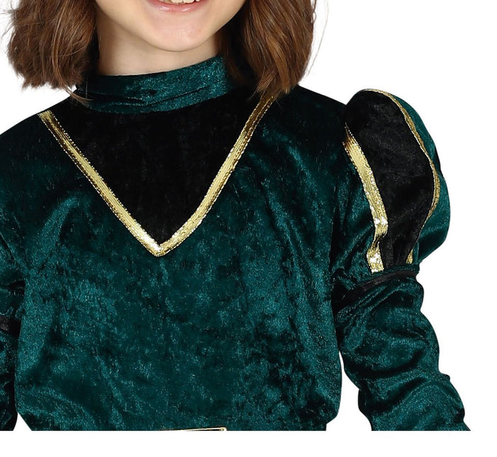 Pietenpak Sukienka dziecięca zielona/złota