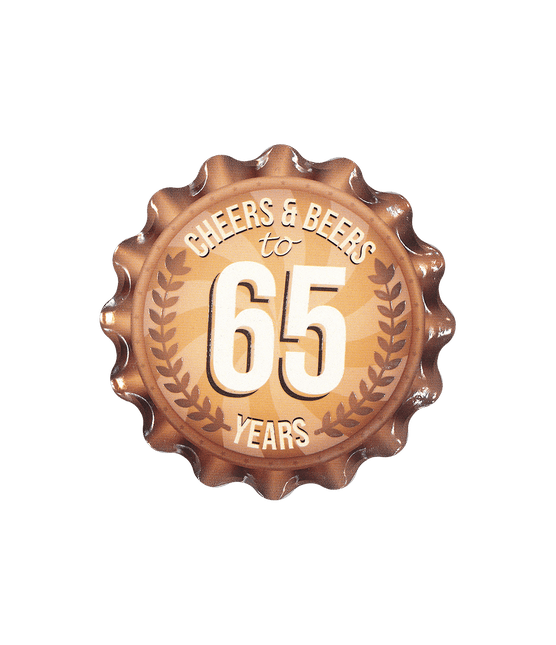 65 Jaar Onderzetters 11cm van Paper Dreams koop je bij Partywinkel