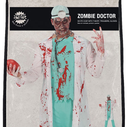Kostium doktora Zombie na Halloween dla mężczyzn