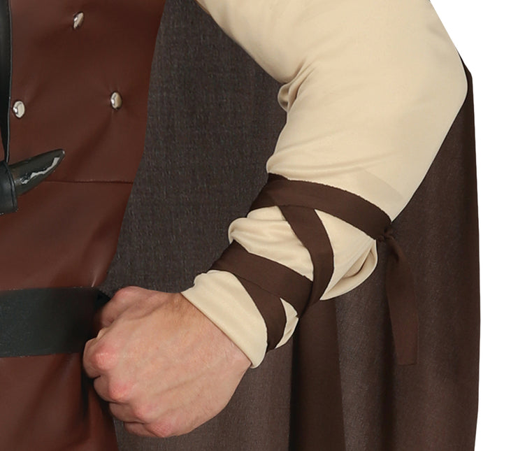 Brązowy męski kostium wikinga