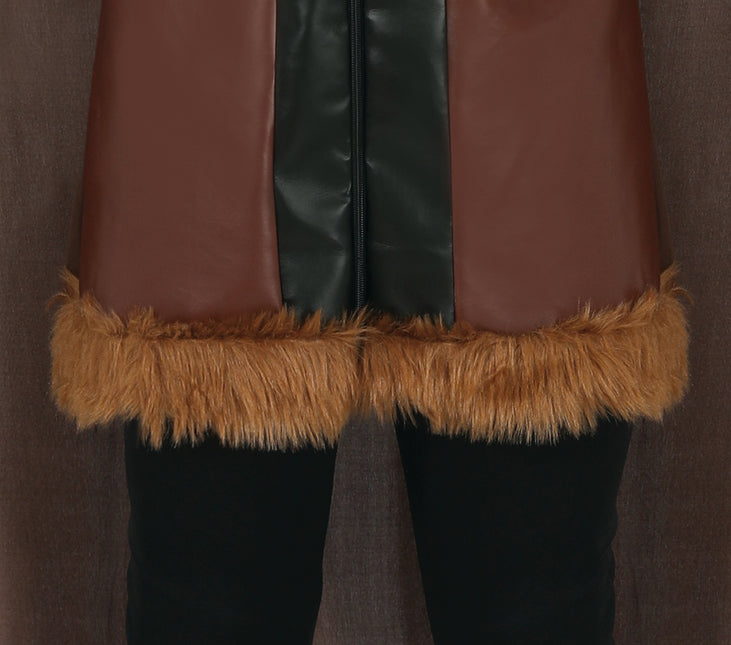 Brązowy męski kostium wikinga