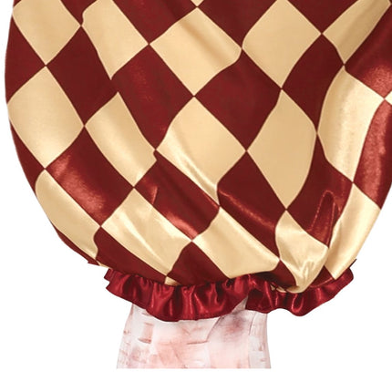 Horror Clown kostium na Halloween dla mężczyzn czerwony