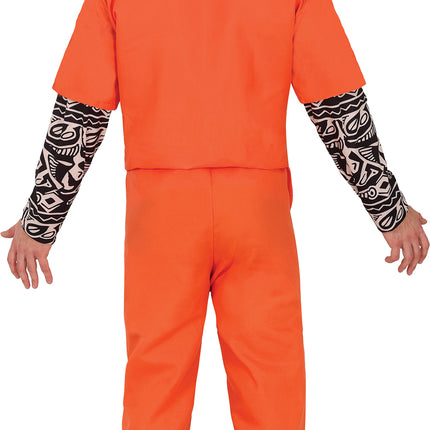 Kostium na Halloween Pomarańczowy więzień męski