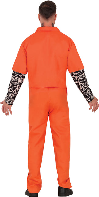 Kostium na Halloween Pomarańczowy więzień męski