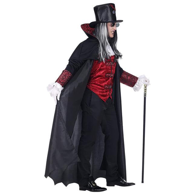 Kostium na Halloween męski Wampir 4-częściowy