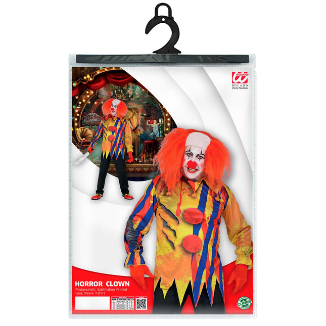 Męska koszula klauna na Halloween