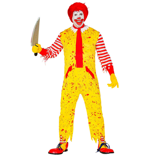 Kostium na Halloween Żółty męski klaun