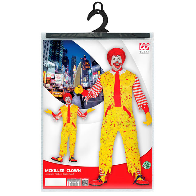 Kostium na Halloween Żółty męski klaun