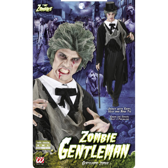 Kostium na Halloween dla mężczyzn Zombie 4-częściowy