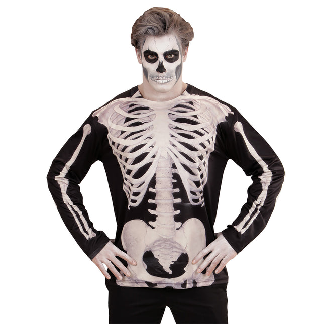 Halloweenowa koszula męska Szkielet