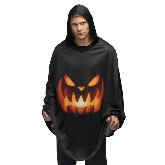 Halloweenowe poncho z dynią
