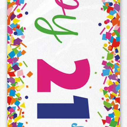 Baner urodzinowy 21 lat 2,74 m