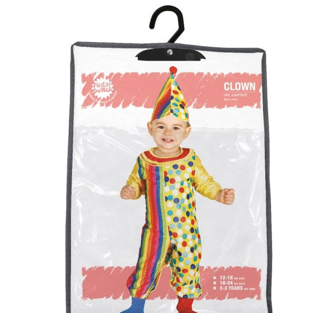 Kostium klauna w kolorze dziecięcym
