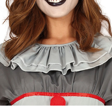 Kostium zabójczego klauna na Halloween dla kobiet