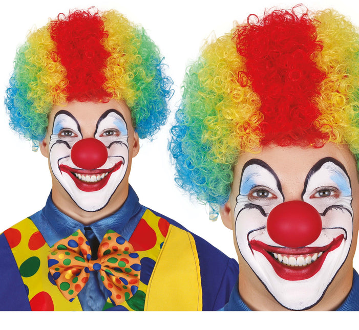 Wielokolorowa peruka z lokami