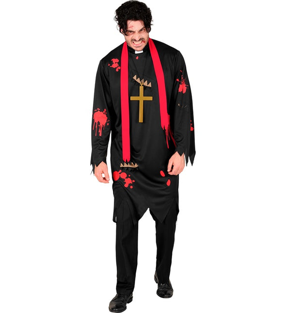 Kostium na Halloween męski kapłan zombie
