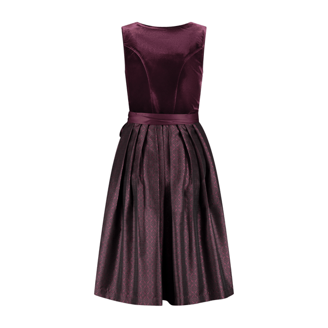 Bordeaux Rode Dirndl Jurk Oktoberfest 2 delig van Haus Huberts koop je bij Partywinkel