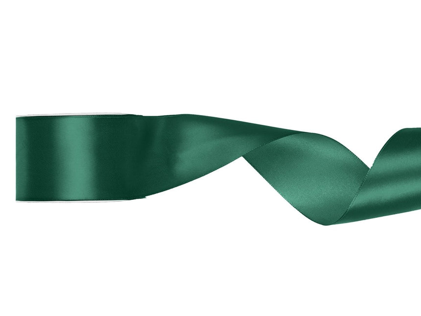 Donkergroene Lint 50Mm Satijn 25m van Partydeco koop je bij Partywinkel