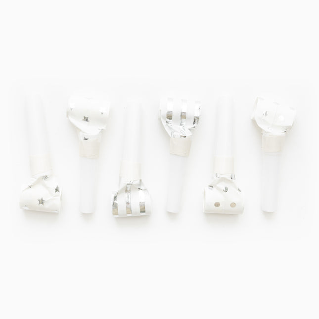 Języczki do rolek Srebrne 6szt