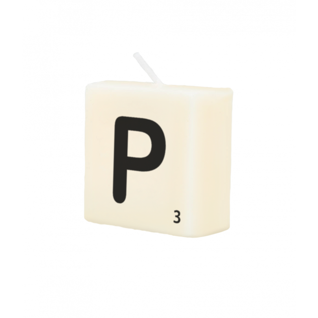 Świeca litera P 4cm
