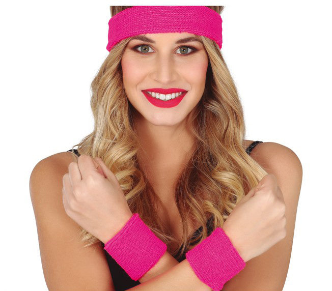 Opaski dresowe różowe Zestaw 3 szt.