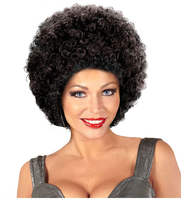 Czarna peruka afro unisex