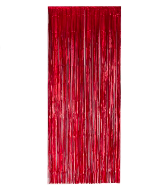 Czerwona folia kurtynowa do drzwi 2,4 m