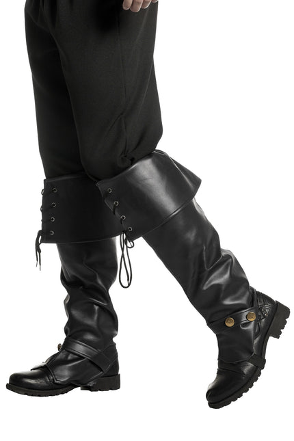 Czarne nakładki na nogi