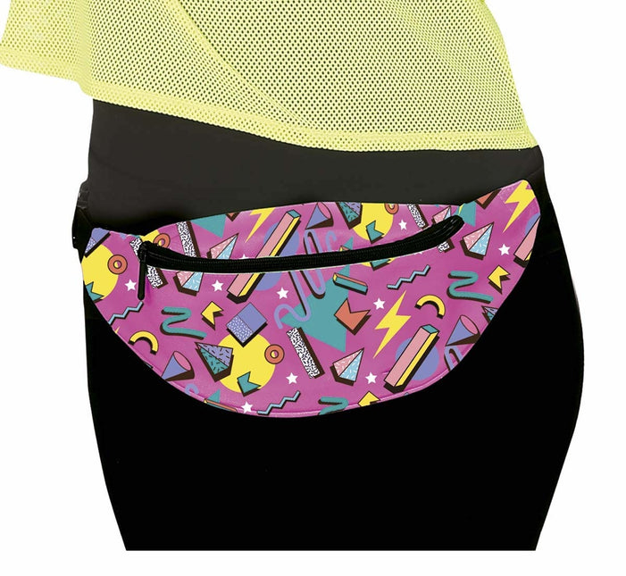 Różowa torba biodrowa z lat 80.