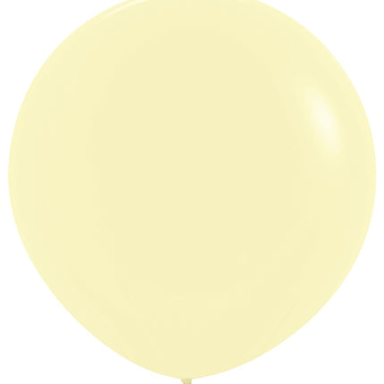 Balony Pastel Matte Yellow 91cm 10szt
