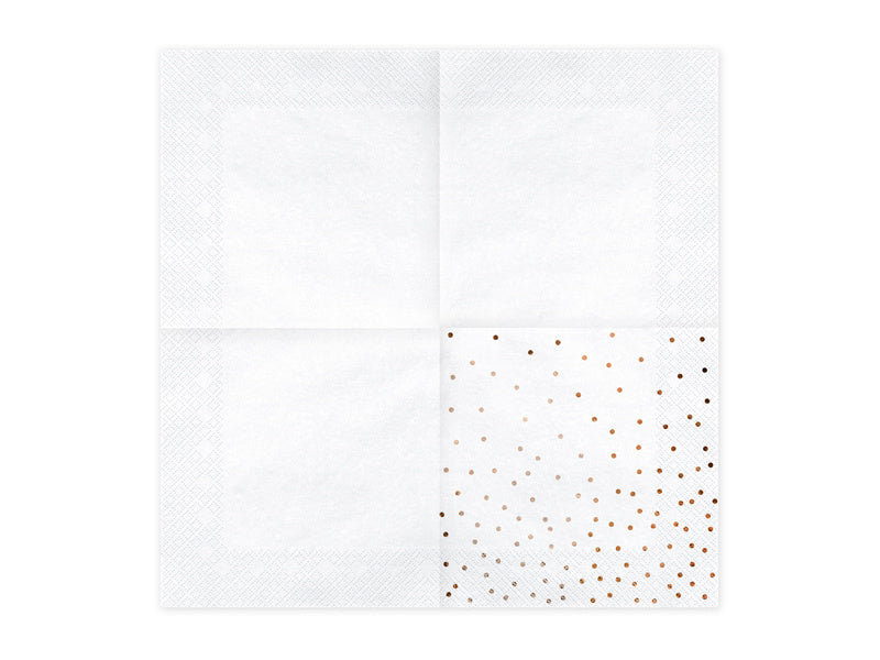 Serwetki w kropki 33cm 20szt
