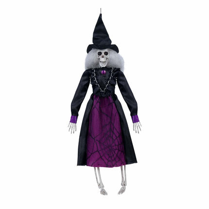 Halloweenowa lalka czarownica szkielet 40 cm