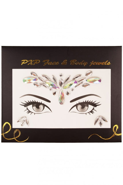 Naklejka na twarz PXP Klejnoty na twarz Model T