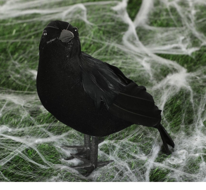 Halloweenowa wrona 25 cm