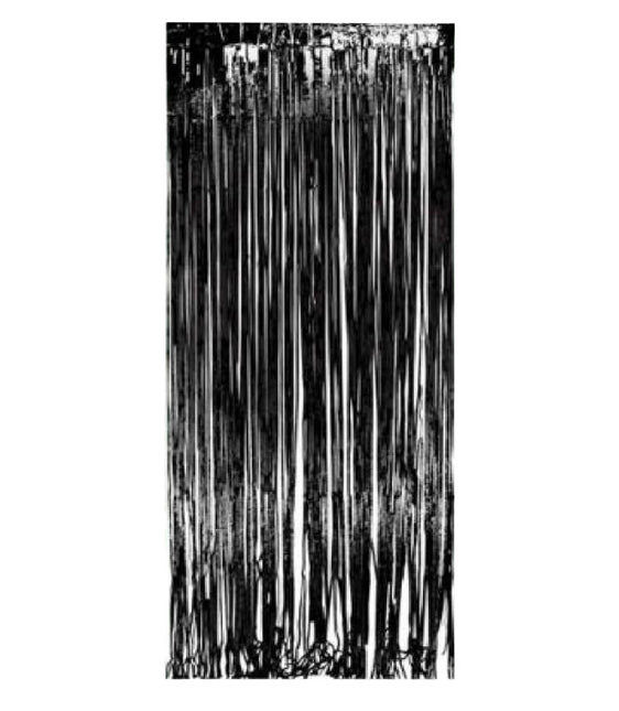Czarna folia kurtynowa do drzwi 2,4 m