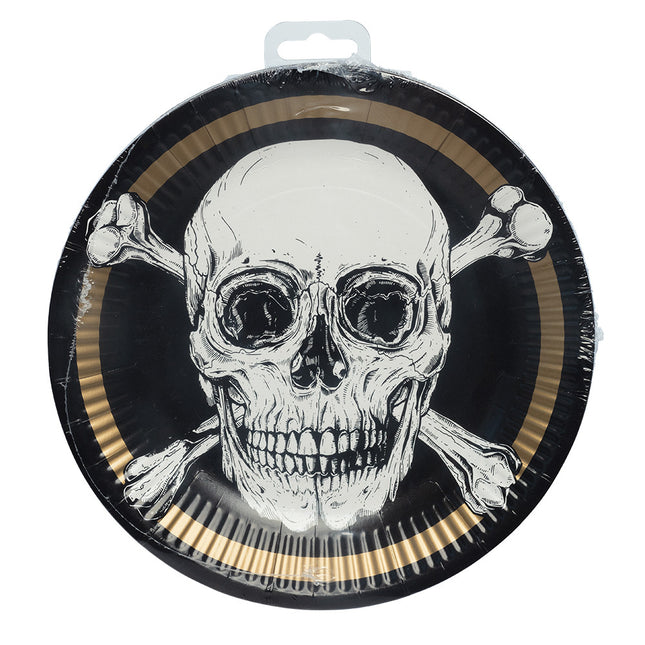 Talerze pirackie papierowe 23cm 10szt