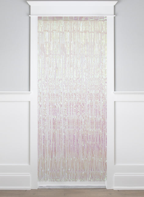 Biała kurtyna drzwiowa Pearl 2m