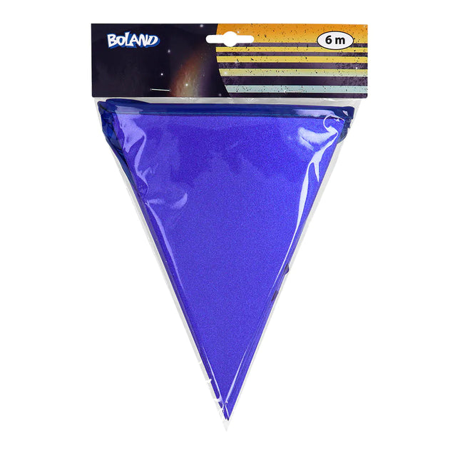 Niebieska girlanda brokatowa 6m